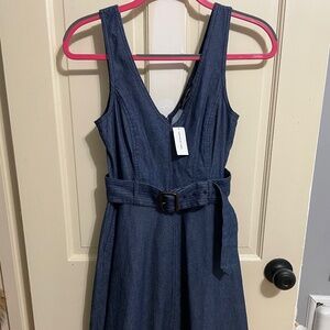 Brand new Banana Republic denim V-neck dress